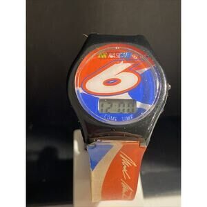 Vintage Game Time Fans Watch Nascar #6 NEW Mark Martin New Battery